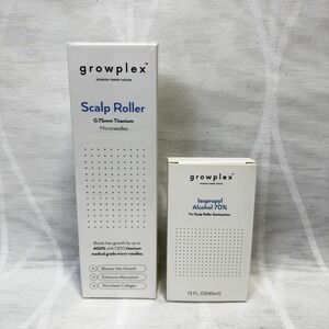Growplex Hair Regrowth Scalp Roller and Sanitation Spray New SEALED